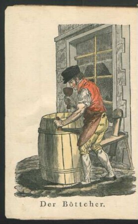 Tafel: Der Böttcher.