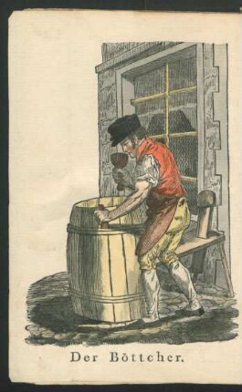 Tafel: Der Böttcher.