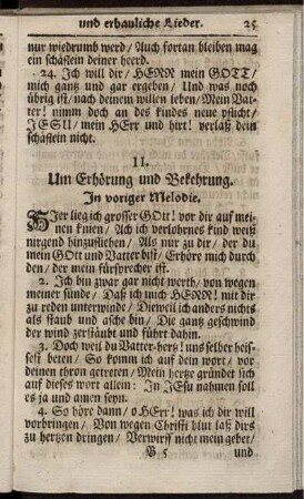II. Um Erhörung und Bekehrung.