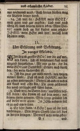 II. Um Erhörung und Bekehrung.