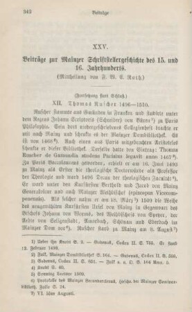 342-358 Beiträge zur Mainzer Schriftstellergeschichte des 15. und 16. Jahrhunderts : III.