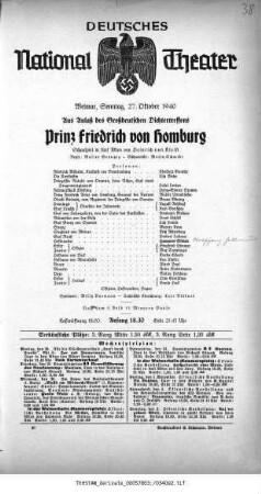 Prinz Friedrich von Homburg