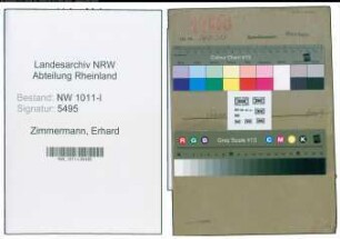 Entnazifizierung Erhard Zimmermann , geb. 28.05.1906 (Opernsaenger)