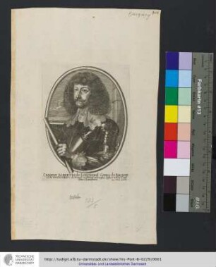 Carolvs Albertvs de Longueual Comes de Buquoy et de Gratzen Baro de Vaux et de Rosenberghe Gubernator Comitatus Hannoniæ / Peter Aubry excudit