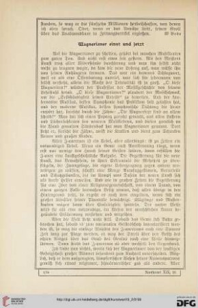 Wagnerianer einst und jetzt