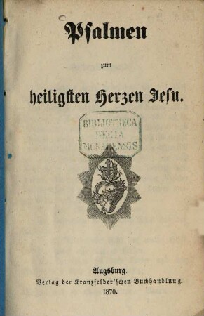 Psalmen zum heiligsten Herzen Jesu