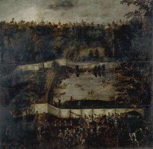 Wasserjagd am Grahlwäldchen bei Pirna