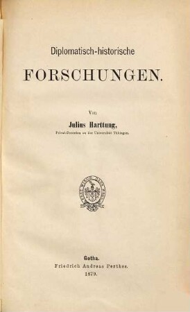 Diplomatisch-historische Forschungen