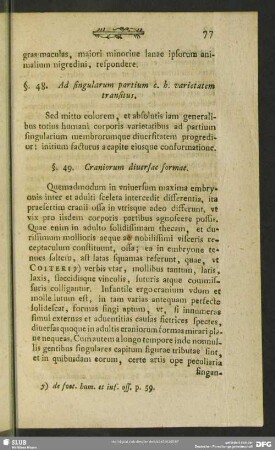 §. 49. Craniorum diversae formae