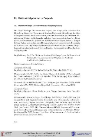 18. Nepal Heritage Documentation Project (NHDP)