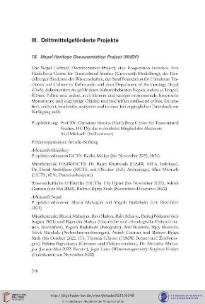 18. Nepal Heritage Documentation Project (NHDP)