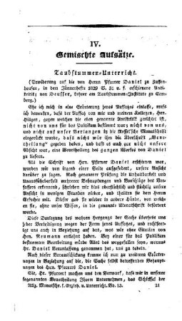 Taubstummen-Unterricht