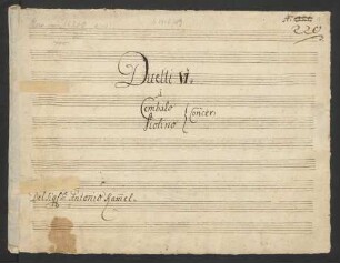 6 Duets; vl, cemb