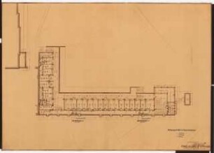 Reichsluftfahrtministerium, Berlin: Teilgrundriss Verbindungsbau 1:100 (Sockelgeschoss)