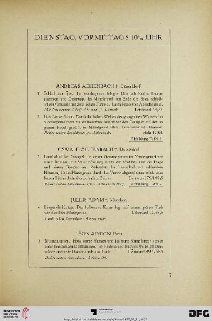 Dienstag, vormittags (Nr. 1-147)