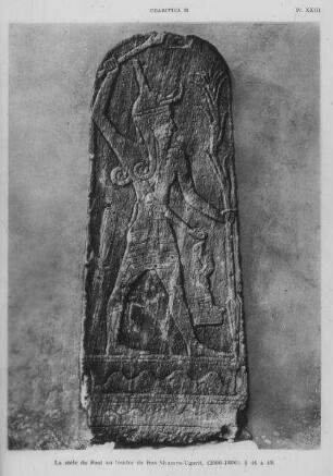 Paris, Louvre, Götterstele aus Ugarit [Ras esch-schamra]