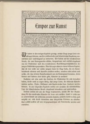 Empor zur Kunst
