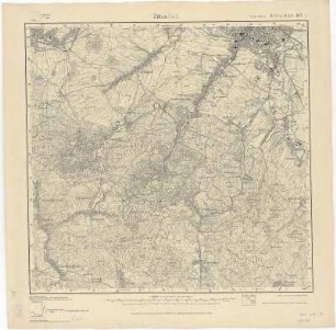 Section Zittau (Süd) aus: Topographische Karte (Meßtischblätter) Sachsen