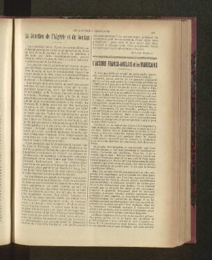 L'Accord Franco-Anglais et les Marocains.