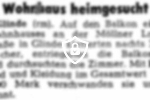 Wohnhaus heimgesucht