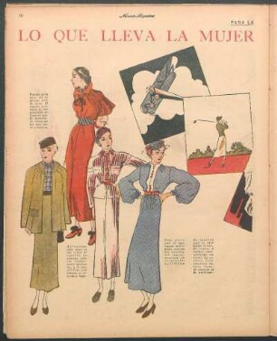 Lo que lleva la mujer elegante [Dibujos] : Para la mujer