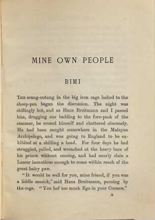 Mine own people
