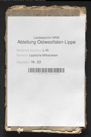 Aufbau einer lippischen Kreiskompanie
