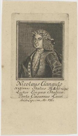 Bildnis des Nicolaus Ciangulo