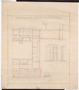 Umbau des Preußischen Herrenhauses zum »Preußenhaus«, Berlin: Einrichtung einer Bibliothek: Teilgrundriss DG 1:100