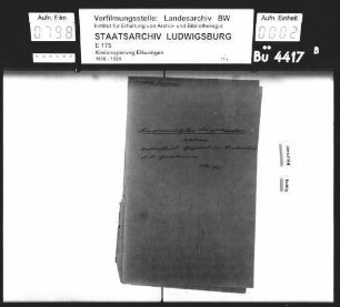 Verleihung der juristischen Persönlichkeit, OA Gerabronn