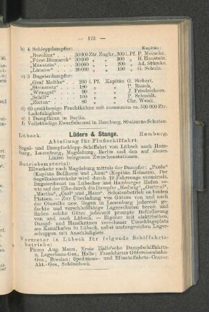 Lüders & Stange.