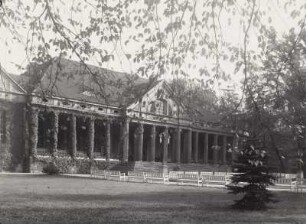 Bad Kösen, Kurhaus : Bad Kösen. Kurhaus (um 1910). Haupteingangsseite