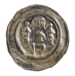 Münze, Brakteat, 2. Hälfte 13. Jh.
