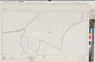 Ostbevern, Westbevern, Milte (Ostbevern, Telgte, Warendorf), Flurbereinigung Bevertal, Zuteilungskarte 1866, Ostbevern Flur 46-47