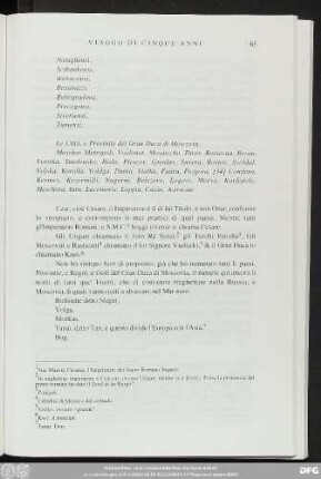 La Città, e Provintie del Gran Duca di Moscovia