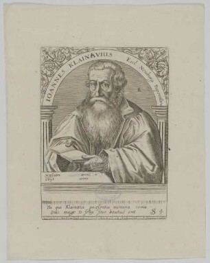 Bildnis des Ioannes Klainavius