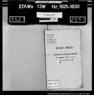 Steuer- Rolle zur Erhebung der ordinären Steuer Commune Börnecke (mit Namen der Steuerpflichtigen)