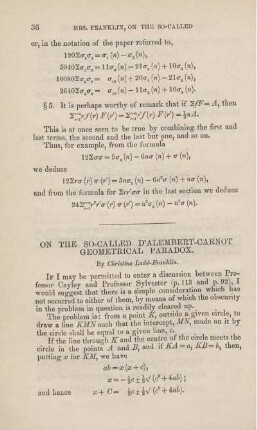 On the so-called D'alembert-Carnot geometrical paradox.