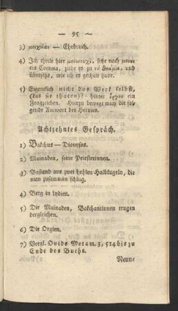 Achtzehntes Gespräch