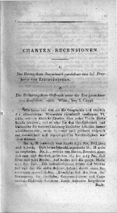 Das Herzogthum Steyermark / gezeichnet von Jos. Freyherrn von Liechternstern. - Wien : J. Cappi, 1802