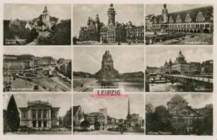 Leipzig: Zoologischer Garten, Neues Rathaus, Altes Rathaus, Hauptbahnhof, Völkerschlachtdenkmal, Reichsgericht, Gewandhaus, Augustusplatz, Altes Theater