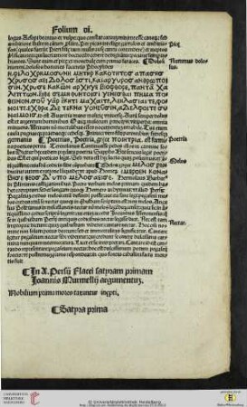 Satyra prima