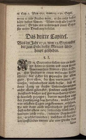 Das dritte Capitel – Das vierte Capitel