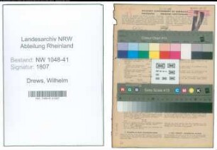 Entnazifizierung Wilhelm Drews , geb. 10.01.1915 (Mechaniker)