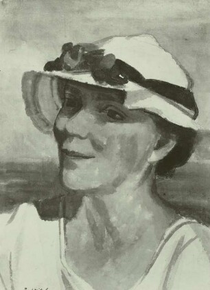 Frau mit gelbem Hut