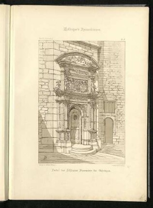 Portal des Schlosses Neuenstein bei Öhringen.