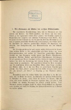 Urgeschichte der germanischen und romanischen Völker, 1