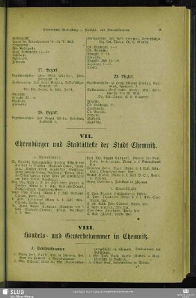 VIII. Handels- und Gewerbekammer in Chemnitz