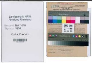 Entnazifizierung Friedrich Kocks , geb. 26.05.1902 (Ingenieur)