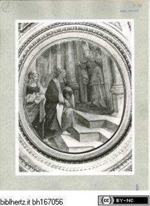 Kapellendekoration mit Szenen aus dem Marienleben, Darstellung Mariens im Tempel, Taubenopfer